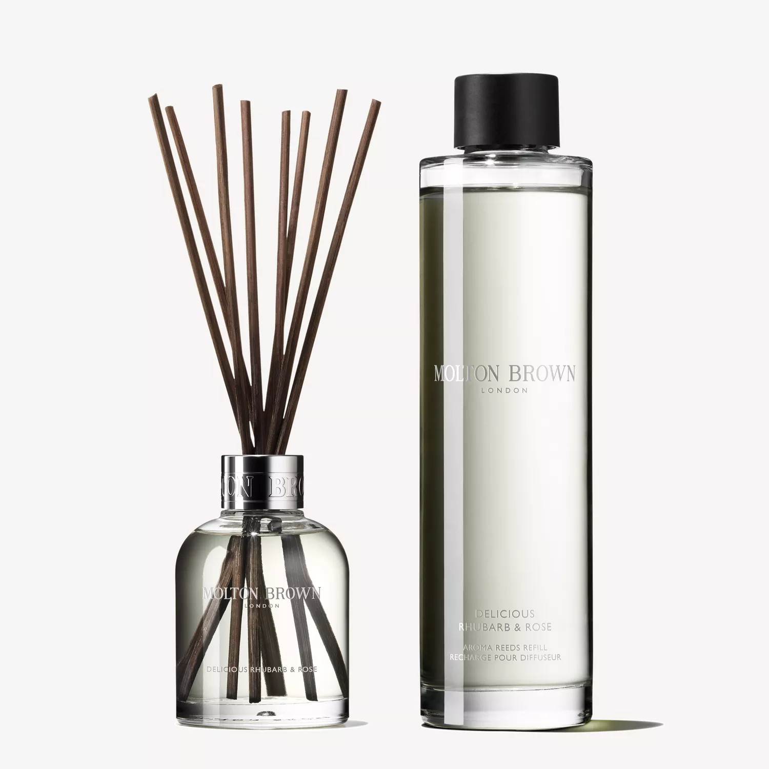 Delicious Rhubarb & Rose Aroma Reeds & Refill Gift Set