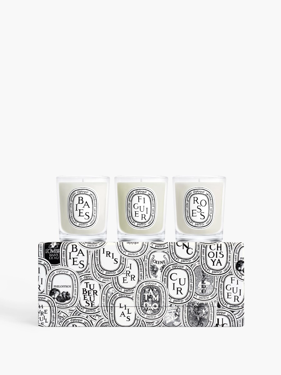 Set of 3 small candles